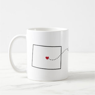 Colorado to Iowa - Heart2Heart Kaffeetasse