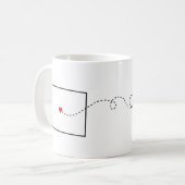 Colorado to Minnesota - Heart2Heart Kaffeetasse (Vorderseite Links)