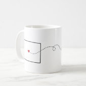 Colorado to Tennessee - Heart2Heart Kaffeetasse (Vorderseite Links)