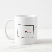 Colorado to Wisconsin - Heart2Heart Kaffeetasse (Links)