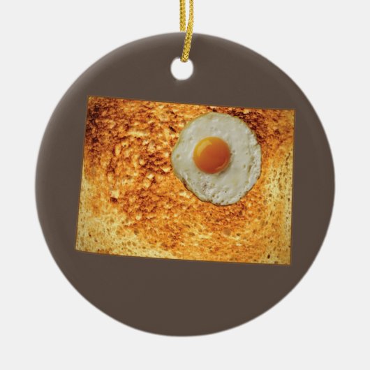Colorado Toast & Egg Keramik Ornament (Vorne)