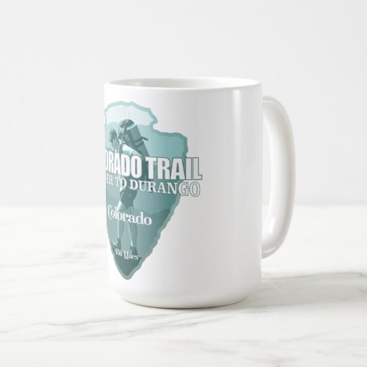 Colorado Trail (arrowhead T) Kaffeetasse (VorderseiteRechts)
