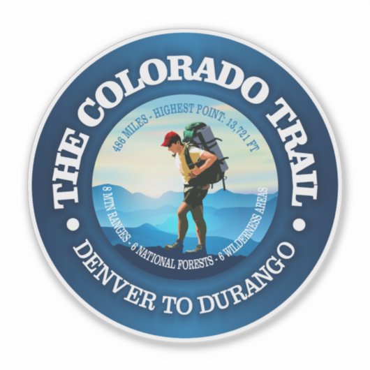 Colorado Trail (C) Aufkleber (Vorderseite)