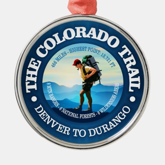 Colorado Trail (C) Ornament Aus Metall (Vorne)
