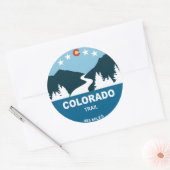 Colorado Trail Runder Aufkleber (Umschlag)
