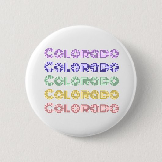 Colorado Typografie Button (Vorderseite)