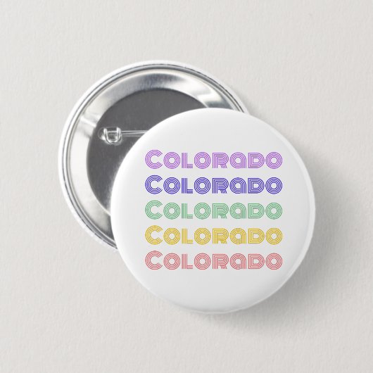Colorado Typografie Button (Vorne & Hinten)