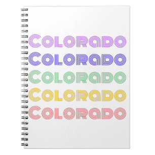 Colorado Typografie Notizblock