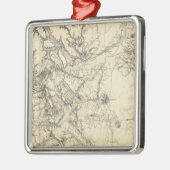 Colorado und New Mexiko Silbernes Ornament (Links)