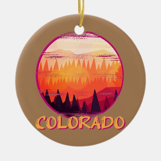 Colorado United Staaten Keramik Ornament (Vorne)