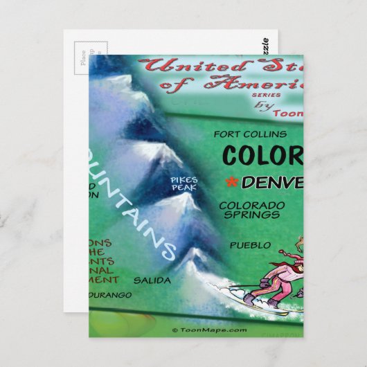 Colorado USA Card Postkarte (Vorne/Hinten)