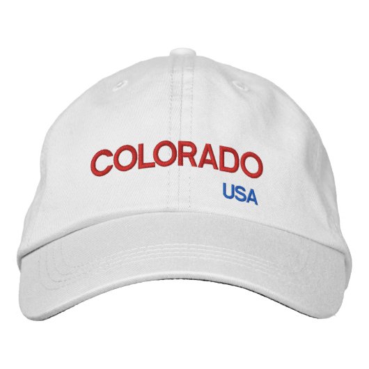 Colorado* USA Colorful Cap Bestickte Baseballkappe (Vorderseite)