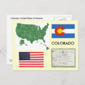 Colorado, USA Postkarte (Vorne/Hinten)