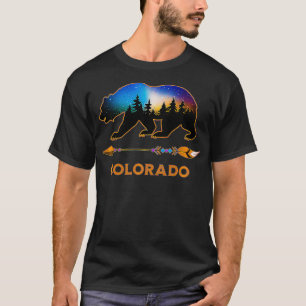 Colorado USA Schwarzer Bär Wanderwege Camping Souv T-Shirt