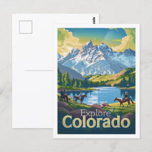 Colorado USA Vintag Berühmter Reiseort Postkarte