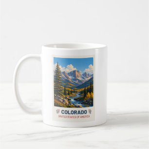 Colorado USA – Vintage-Reise-Tasse Kaffeetasse