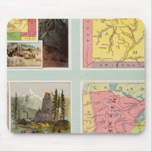 Colorado, Utah, Montana, Minnesota Mousepad
