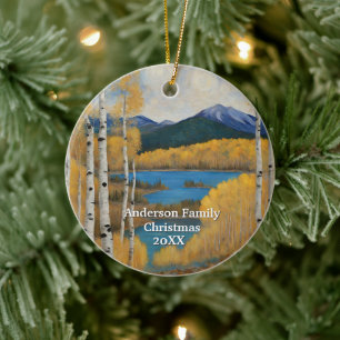 Colorado Utha Mountain Keramik Ornament