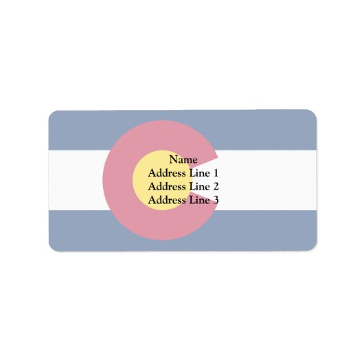 Colorado, Vereinigte Staaten Adressaufkleber (Vorne)