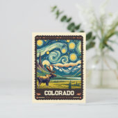 Colorado | Vincent Van Gogh Inspiriert Postkarte (Stehend Vorderseite)