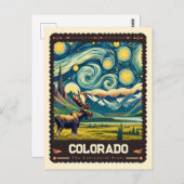 Colorado | Vincent Van Gogh Inspiriert Postkarte (Vorne/Hinten)