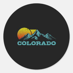 Colorado Vintage Andenken Runder Aufkleber