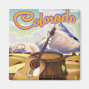 Colorado Vintage-Cartoon-Reiseplakat. Magnet