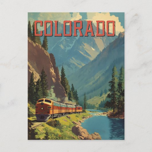 Colorado Vintage Postkarte (Vorderseite)