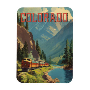 Colorado Vintage Reise Kunst Magnet