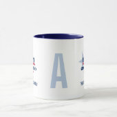 Colorado Virginia USA 1876 Blue Star Personalisier Tasse (Zentrum)