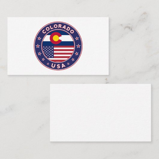 Colorado Visitenkarte (Vorne/Hinten)