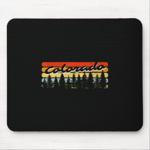 Colorado-Wald-Sonnenuntergang-Bäume-Hütte-Themen-S Mousepad