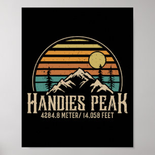 Colorado Wandern Camping Berg Handies erklimmen Poster