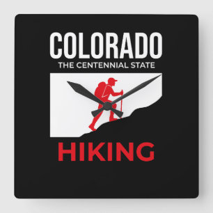 Colorado Wandern – Der Centennial-Staat USA Quadratische Wanduhr