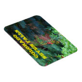 Colorado Wasserfall mit Bäumen und Reben Magnet (Rechte Seite)