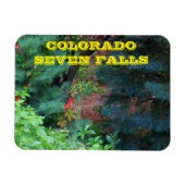 Colorado Wasserfall mit Bäumen und Reben Magnet (Horizontal)