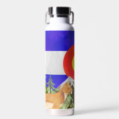 Colorado Wasserflasche - Colorado Flag Trinkflasche (Vorne)