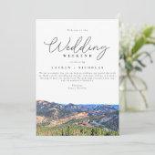 Colorado Wedding Weekend Begrüßungsreise Einladung (Stehend Vorderseite)