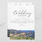 Colorado Wedding Weekend Begrüßungsreise Einladung (Vorne/Hinten)