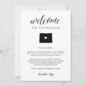 Colorado Wedding Welcome Letter & Itinerary (Vorderseite)