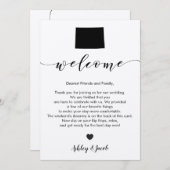 Colorado Wedding Welcome Letter & Itinerary Card Programm (Vorne/Hinten)