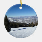 Colorado-Weihnachten Keramikornament (Vorne)
