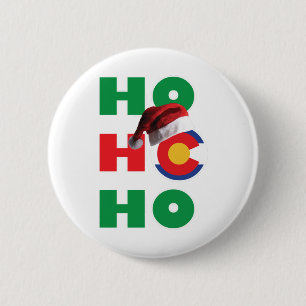 Colorado Weihnachts-Weihnachtsmannmütze Button