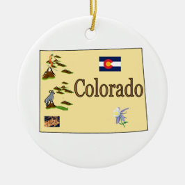 Colorado-Weihnachtsbaum-Verzierung Keramikornament