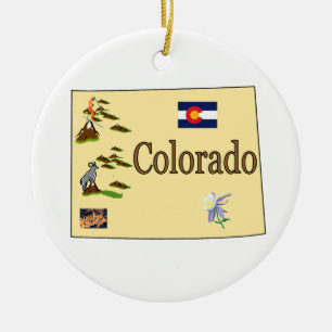 Colorado-Weihnachtsbaum-Verzierung Keramikornament