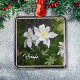 Colorado White Columbine Weihnachtsschmuck