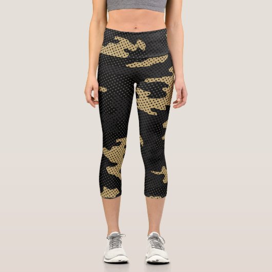 Colorado Wild Bison Camo Capri Leggings (Vorderseite)