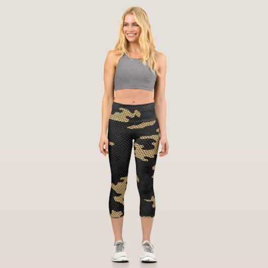 Colorado Wild Bison Camo Capri Leggings (Vorderseite)