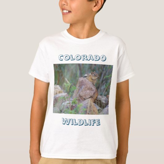 Colorado Wildlife: Chipmunk T-Shirt (Vorderseite)