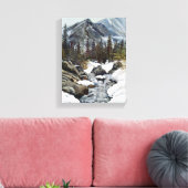 Colorado Winter Glow: Estes Park Leinwanddruck (Insitu (Wohnzimmer))